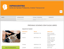 Tablet Screenshot of hipnocentro.com